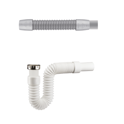 Illustration de raccords souples Valentin pour évier, lavabo ou WC