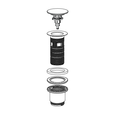 Illustration d’un vidage de lavabo Valentin